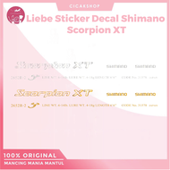 Cicakshop88 Liebe Sticker Decal Joran Shimano Scorpion XT