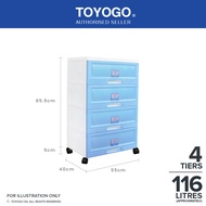 Toyogo 609-4 609-5 609-6 Plastic Storage Cabinet / Drawer