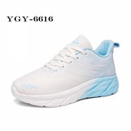 YGY-6616 รองเท้าผ้าใบ สีทูโทน สีฟ้า ทรงสวย น้ำหนักเบาสบาย ผ้าตาข่ายระบายความร้อน  ไซส์ 36-42