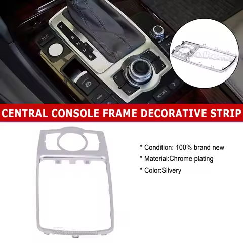 4F0864260A For Audi A6 c6 2005-2012Front Console Frame Decoration Bezel MMI Shift Knob Fixed Frame P