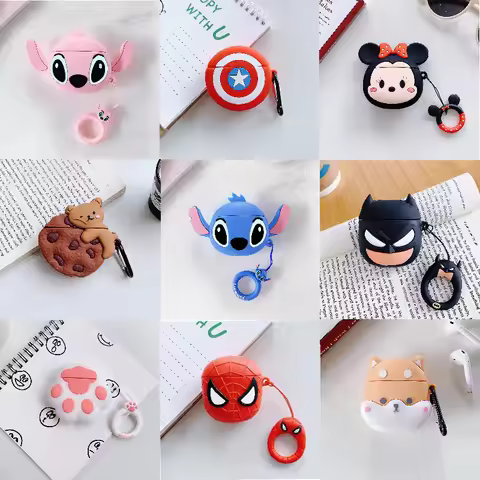3D Cartoon Stitch Case for Inpods I12 Wireless Bluetooth Earphone Protector for Airpods I12 I9 I11 H
