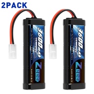 1/2หน่วย Zeee 7.2โวลต์3600มิลลิแอมป์ชั่วโมง RC NiMH แบตเตอรี่ที่มี Tamiya เสียบสำหรับ RC รถถังรถบรรท