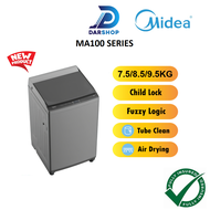 Midea Washing Machine 7.5KG 8.5KG 9.5KG Top Load Washer Mesin Basuh Auto Murah 洗衣机 洗衣機 MA100W75 MA100W85 MA100W95