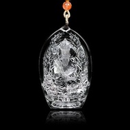 【正佳珠寶】白水晶 超頂級極淨 地藏王菩薩 44.5g 白水晶吊墜