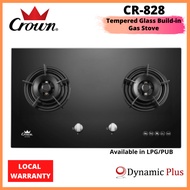 CROWN CR-828 Tempered Glass Built-in Gas Stove - Free Installation