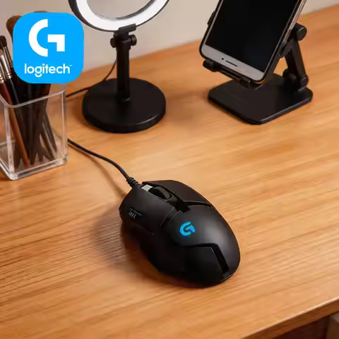 Logitech G402 Wired Mouse 8 Programmable Buttons 20M Clicks Anti-Slip Grips for Work Deadlines and G