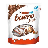 เวเฟอร์เคลือบช๊อคโกแลต Kinder Bueno With Milk &amp; Hazelnut Mini 18pcs น้ำหนัก 108 กรัม BBF.27/12/24