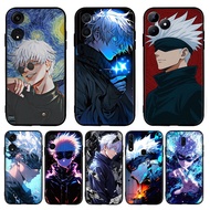 for OPPO A57E A58 A58X A59F1s A60 A74 A76 A77F3 A78 A79 Anime Gojo Satoru A,8 4Y23 TPU Black Soft Si