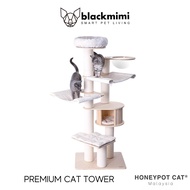BlackMimi HONEYPOT CAT Solid Wood Award Winning Cat Climbing Rack Scratch Tree Integrated Imported Pine Cat Tree