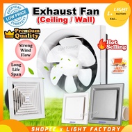 [2 YEARS WARRANTY] Wall / Ceiling Exhaust Fan 6" / 8" / 10" / 12" Kipas Ekzos Ventilation Fan 抽风机 Exzos Fan
