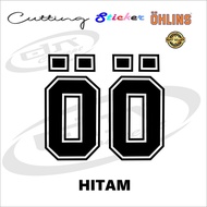 (COD) Stiker Body Variasi Logo OHLINS XMAX NMAX PCX ADV FORZA Cutting Sticker hologram hitam putih g