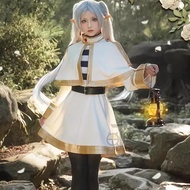 Frieren Cosplay Costume Anime Frieren Beyond Journey's End Dress Ears Earrings Outfit Stockings Frie