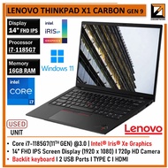 Lenovo ThinkPad X1 CARBON GEN 8 / GEN 9 / GEN 10 (1 YEAR WARRANTY T&C)Core i5/i7(10th/11th/12th Gen)