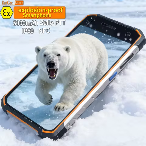 Zello PTT Rugged Phone: IP69 Waterproof 5.5" Glove-Touch Screen 5000mAh 13MP Camera 3GB+32GB NFC 4G 