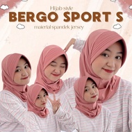 hijab bergo sport pet tebal jilbab Bergo Sport (S) / Hijab sport Instant / jilbab Sporty instan Ola