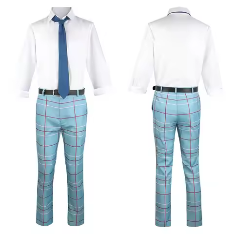 Anime My Dress-Up Gojo Wakana Cosplay Costume Wig School Uniform Blue Pants Shirt Halloween Costumes