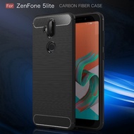 Asus Zenfone 5Z Lite ZS620KL / ZE620KL/ ZC600KL / ZA550KL Case Silicone Back Cover Soft TPU Matte Carbon Fiber Casing Shockproof