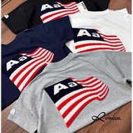 REAL PHOTOS Aa Studio T-shirt with Ruffled Flag Embroidery High Quality 2c Cotton 270gsm