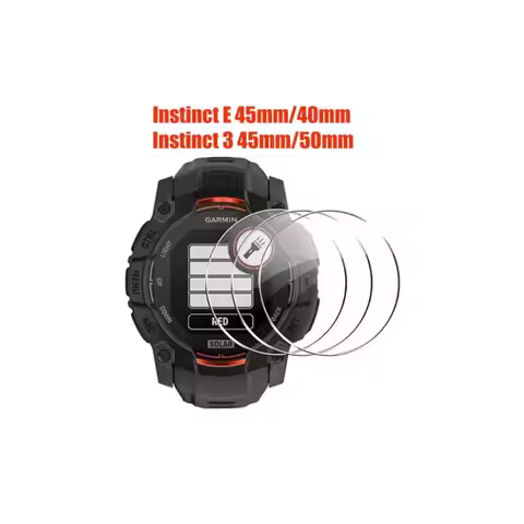 Soft TPU Film Screen Protector Tempered Glass For Garmin Instinct 3 2 2S E 40mm/45mm/50mm Crossover 