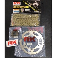 RK O-RING CHAIN GR520KRO WITH SPROCKET SET