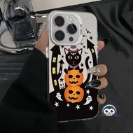 Cute Pumpkin Black Cat Phone Case For Vivo Y11D Y05 Y58 Y56 Y55 Y54S Y51 Y51A Y50 Y30 Y38 Y36 Y35 Pl