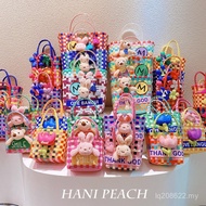 Doll Cute Color Matching Knitting CollectionTrendy Style Bunny Tulip Bear Small Square Bag HD8350 Ve