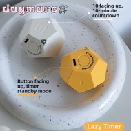DAGMARC USB Rechargeable Timer, 12-hedron LED Screen Automatic Rotating Timer, 2 Volume Adjustable C