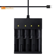 4Bay Smart 18650 Battery Charger,Universal Charger for 3.7Volt Li-Ion Flashlights Headlight 18650 Re