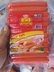 sosis mantap isi 25pcs rasa sapi / sosis sapi mantap / sosis bakar mantap