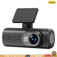 [Vodool]4K Dash Cam Smart Connect เครื่องบันทึกรถในตัว WiFi Dual Lens Car Camcorder 24 ชั่วโมงที่จอด