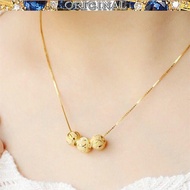 916 gold necklace female smooth sailing necklace gold jewelry jewelry transfer beads pendant gold necklace in stock