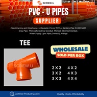 Tee PVC Orange Pipe Fittings 2" 3" 4" for Sanitary Pipe