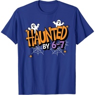 Haunted By 6 7 Halloween Funny Costume Unisex T-Shirt
