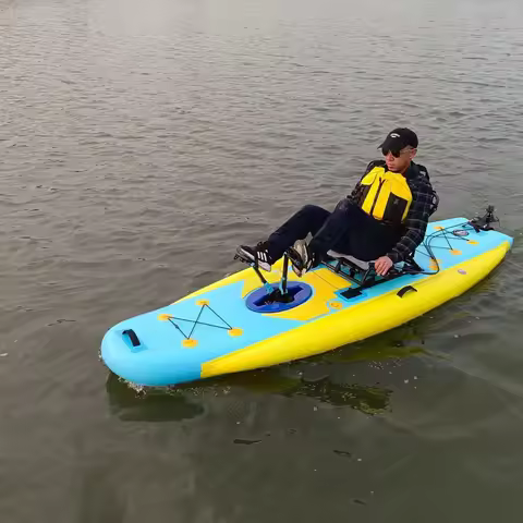 2026 Solo Inflatable Pedal Kayak for Fishing Compact Air Kayak for Outdoor Lakes, Rivers & Coastal U