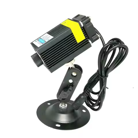 High Power Focusable 450nm 1W/1.6W/2.5W/4W Blue Laser Engraving Module With 12V Adapter & Locator Ho