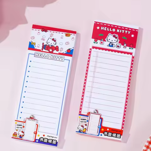 Genuine Sanrio Memo Pad Cute Hello Kitty Sticky Notes Stationery Label Notepad For Daily Planning Sc