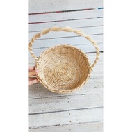 Fine rattan basket | Aesthetic parcel basket | Rattan Basket | Round parcel | Rattan Basket