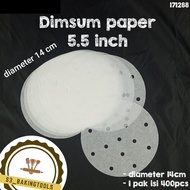 Dim sum paper 5.5 inch contains 400 pcs