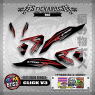 CLICK V3 INDO STICKER DECALS ( 2025 VARIO SEMOGA )【WITH FREEBIES】 stiker motor stiker scooter