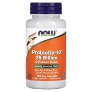 NOW Supplements, Probiotic-10, 25 Billion, with 10 Probiotic Strains 100 Veg Capsule-Global health p