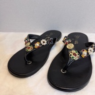 Chanel✨彩色寶石人字拖鞋夾腳拖鞋 #40