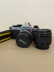 Nikon FM2 50mm F1.4 連teleconverter &amp;相機帶