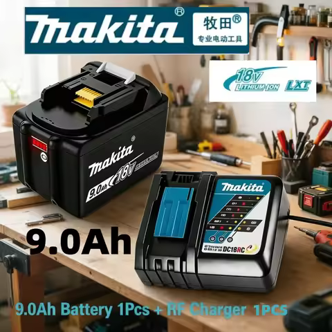 2026 Authentic Makita 9000mAh battery, hot selling 18v tools battery, replaceable DHR202 DJV182 DDF4