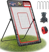 Volleyball Rebounder Net 6x4FT, Volleyball Bounce Back Net with 5 Adjustable Angles, Baseball Pitch 