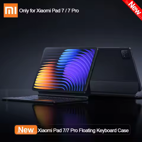 Xiaomi Pad 7/7 Pro Floating Keyboard Case QWERTY Keyboard 0°-124° Adjustment Protective Case Mechani