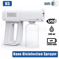Sanitizer Spray Machine Nano Spray Gun Disinfection Spray Gun Nano Spray Gun Wireless 380 ml 2600 mAh