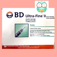 BD Ultra-Fine II 0.25mm(31G) 1ml Insulin Syringe / BD Ultra-fine II Insulin Syringes 0.3mm 30Gx8mm (