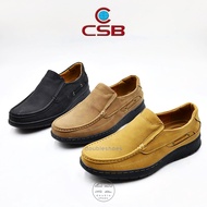 CSB รองเท้าหนังลำลองผู้ชาย พื้นเรียบ รุ่น CM012 (สีดำ/ น้ำตาล/ แทน)  ไซต์ 40-45