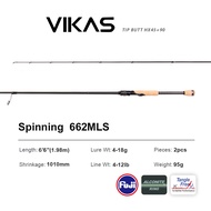 VIKAS Spinning Casting Fishing Rod Fuji Ring F XF Action Lure Rod High Carbon Fuji Reel Seat Bass Pi