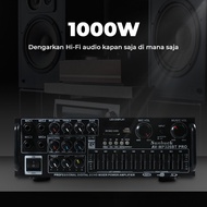 Sunbuck Audio Amplifier Bluetooth HiFi USB Adjustable USB MP3 FM 1000W - AV-MP326BT PRO - 7CSK5CBK